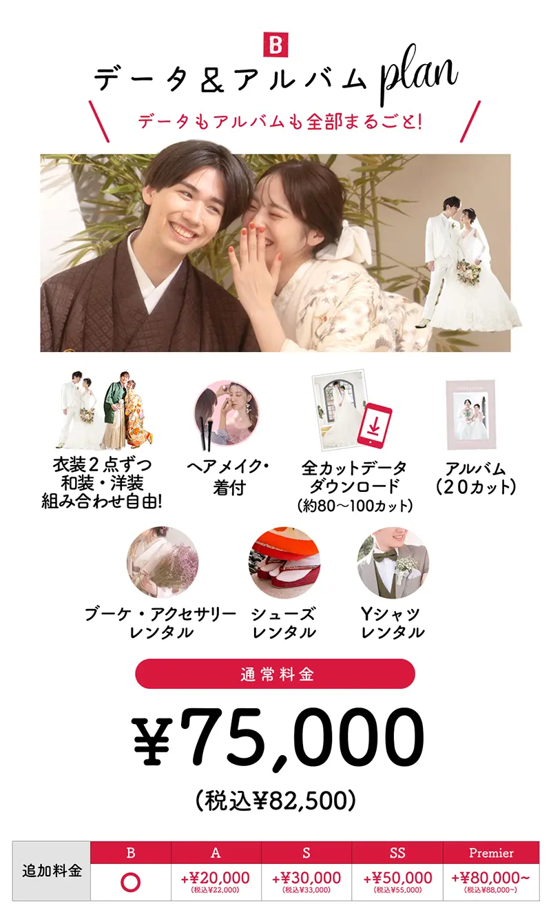 B:データ&アルバムプラン