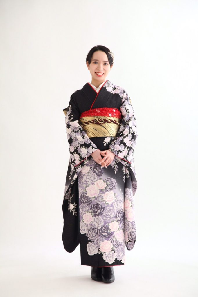 三景スタジオ旭川本店 振袖 薔薇