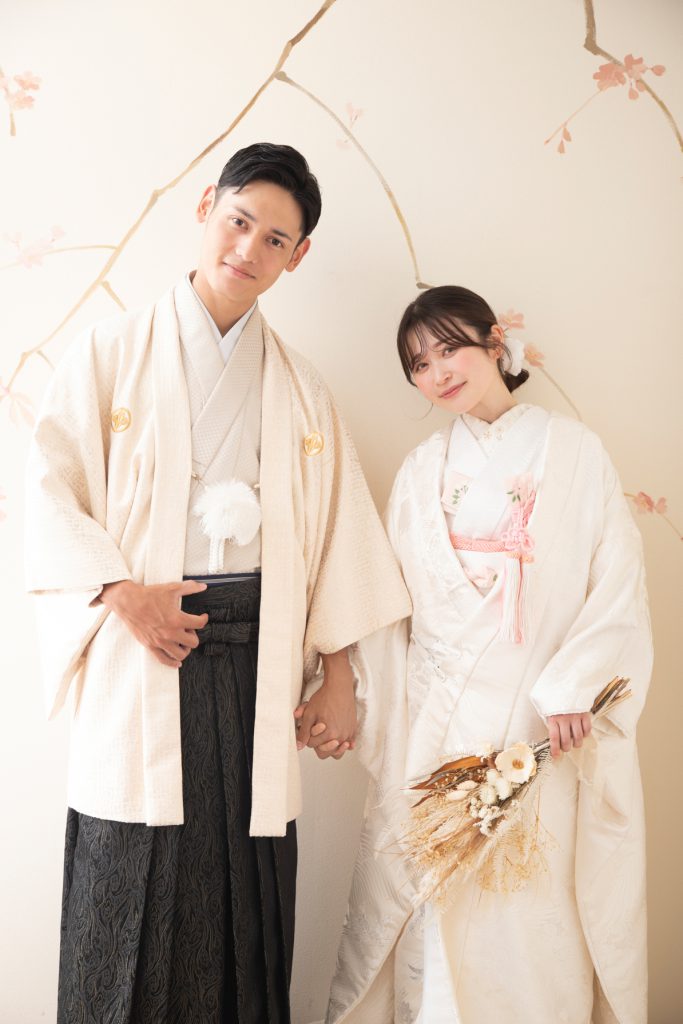三景スタジオ旭川本店 ご婚礼写真 春の和室
